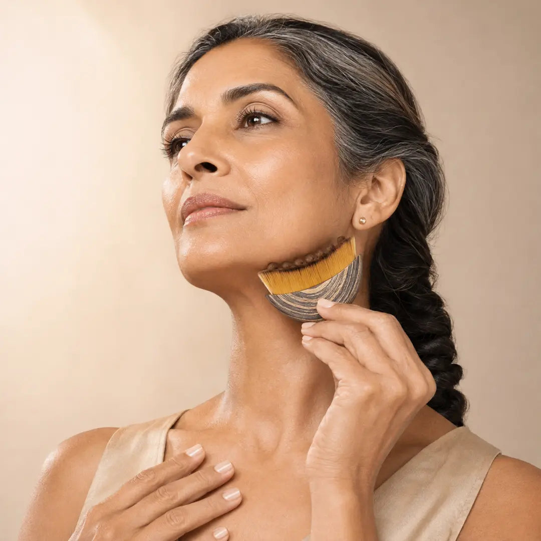 Conturéa Lymphatic Contour Face Brush For Sculpting